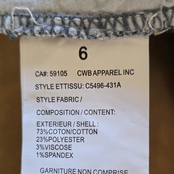 CHARLIE B Light Blue Flare Jeans with Lace Hem - Picture 6 of 7